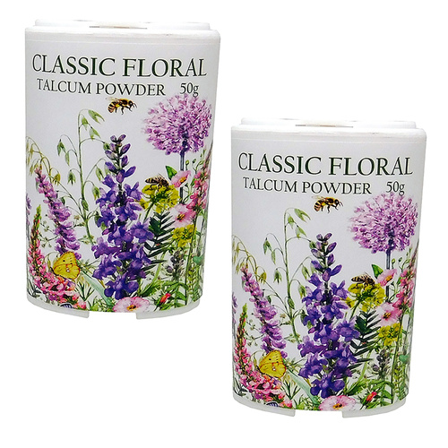 Classic Floral Luxury Talcum Powder 2 x 50g Silky Smooth Fragrance
