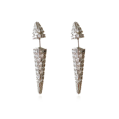 Culturesse Austen Diamante Thorn Earrings