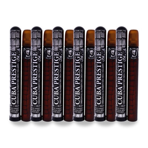 Cuba Prestige Black Eau De Toilette EDT 35ml Spray Pack of 6