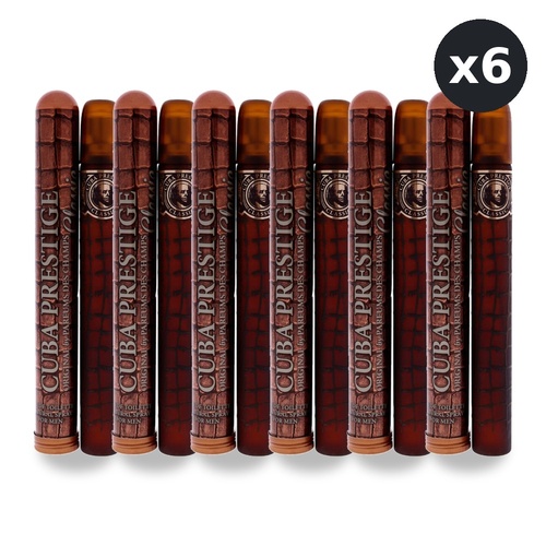 Cuba Prestige Classic Eau De Toilette EDT 35ml Spray Pack of 6