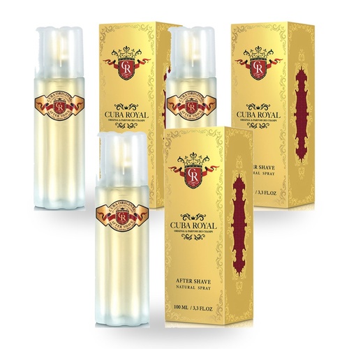 Cuba Royal Aftershave 100ml Pack of 3