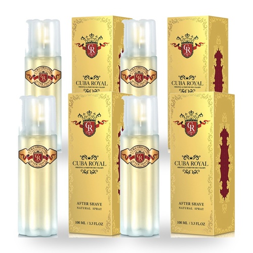 Cuba Royal Aftershave 100ml Pack of 4