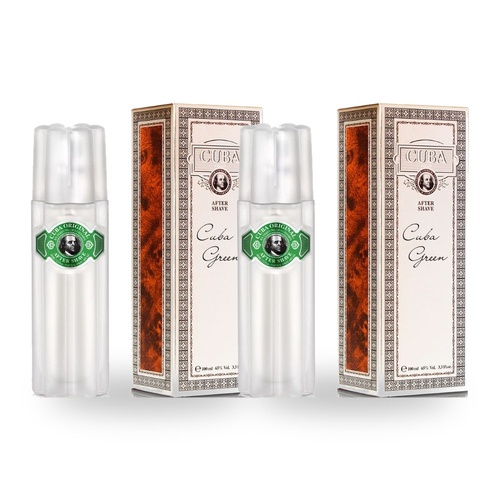 Cuba Green After Shave 100ml Pack of 2