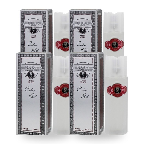 Cuba Red After Shave 100ml Pack of 4