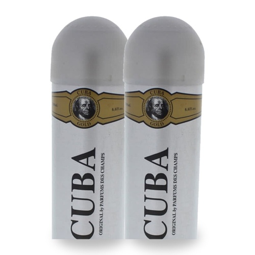 Cuba Gold Body Spray 200ml Pack of 2