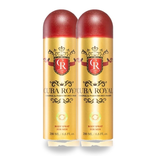 Cuba Royal Body Spray 200ml Pack of 2