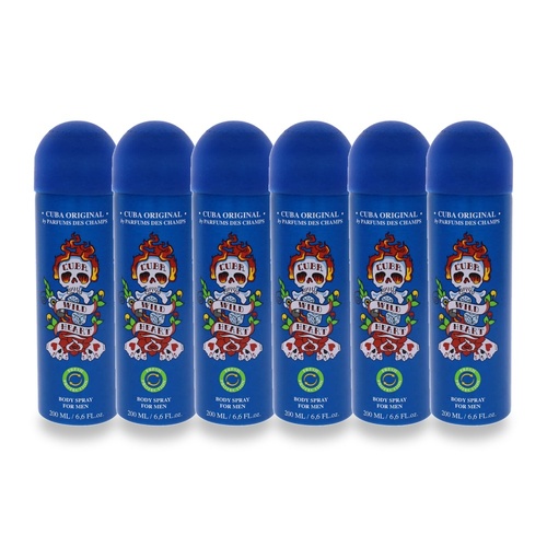 Cuba Wild Heart Body Spray 200ml Pack of 6