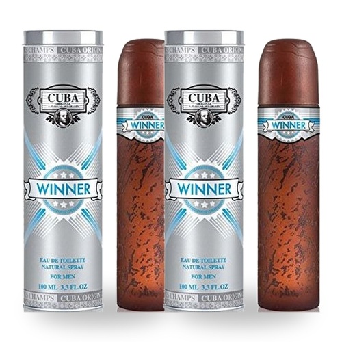 Cuba Winner Eau De Toilette EDT 100ml Pack of 2