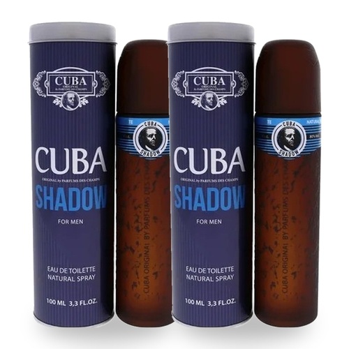 Cuba Shadow Eau De Toilette EDT 100ml Pack of 2
