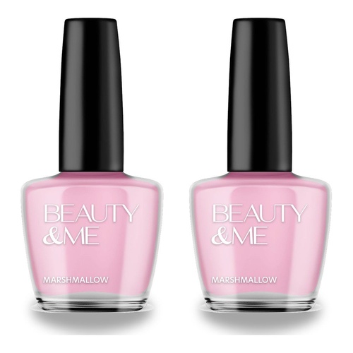 Beauty & Me Nail Polish Marshmallow Box of 6 Bundle of 2