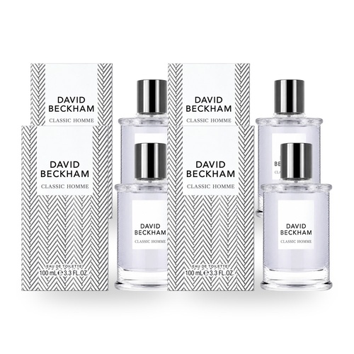 David Beckham Homme Eau De Toilette EDT 50ml Pack of 4