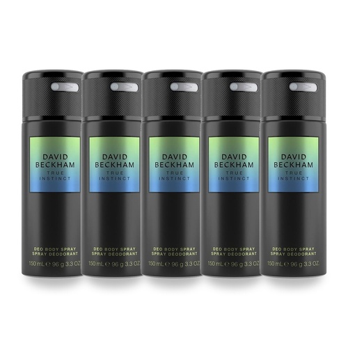 David Beckham True Instinct Body Spray 150ml Pack of 5