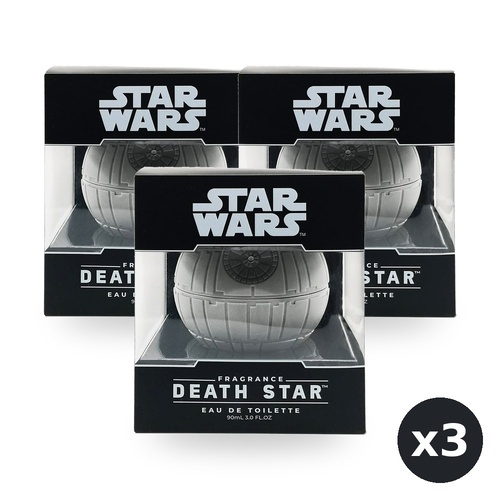 Star Wars Eau De Toilette EDT Death Star 90ml Pack of 3