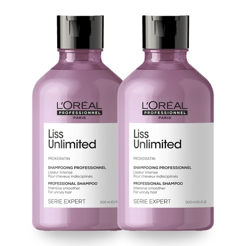 L'Oreal Professionnel Serie Expert Liss Unlimited Shampoo 300ml Pack of 2