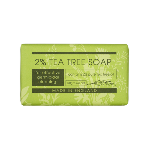 2% Tea Tree Soap Bar 190g with Aloe Vera Natural Antibacterial Cleanse