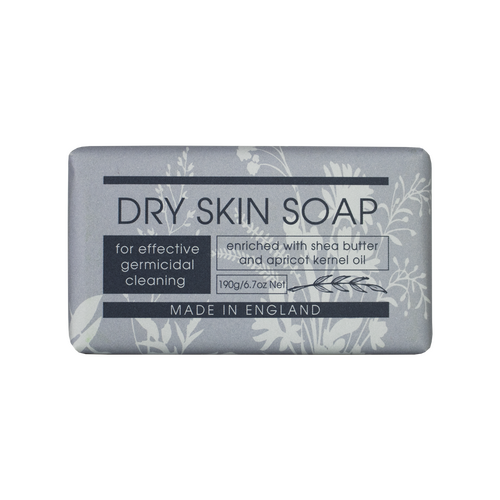 Dry Skin Soap Bar 190g with Apricot Kernel Oil Glycerine and Shea Butter UK Made