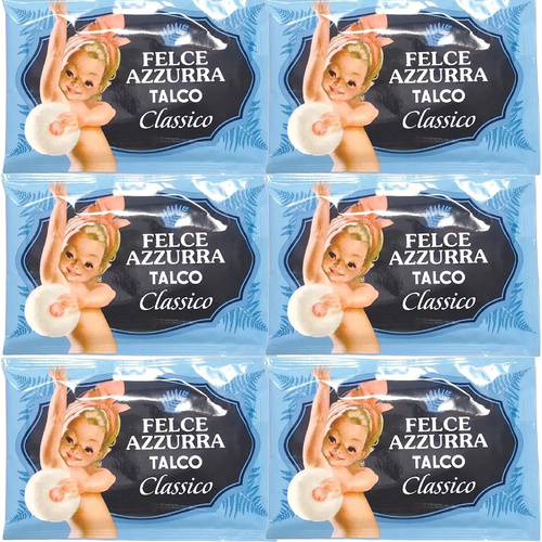 Felce Azzurra Classico Talc Powder Refill Envelope 6 x 100g