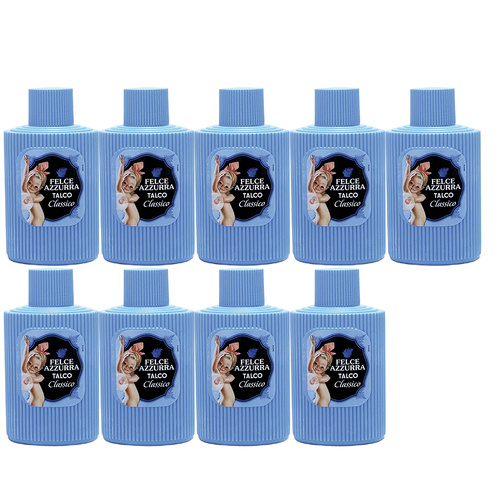 Felce Azzurra Classico Talcum Powder 200g Shaker Pack of 9