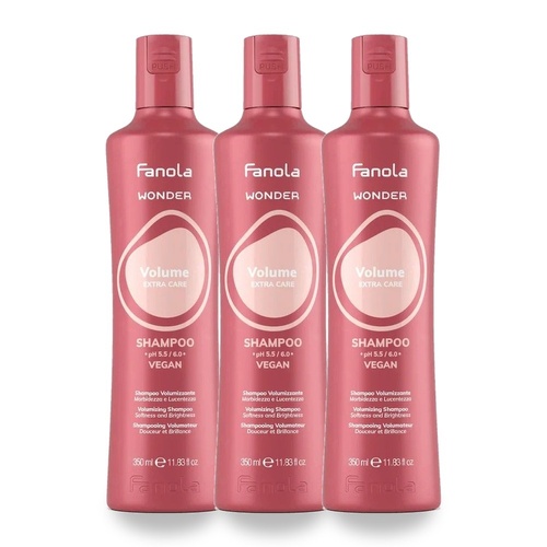 Fanola Wonder Volume Shampoo 350ml Pack of 3