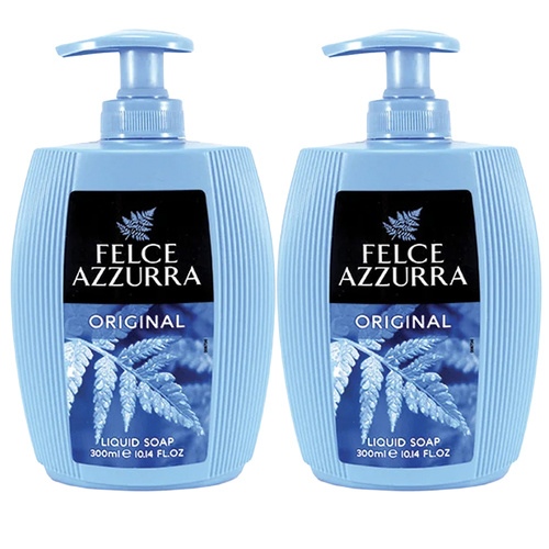Felce Azzurra Classico Liquid Soap 2 x 300ml Moisturising Hand and Face Wash