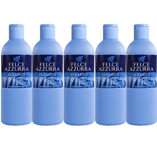 Felce Azzurra Classico Body Wash 5 x 650ml Hydrating Shower Gel
