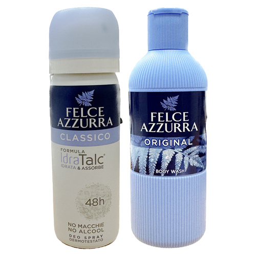 Felce Azzurra Classico Travel Duo 50ml Deodorant and Body Wash Set