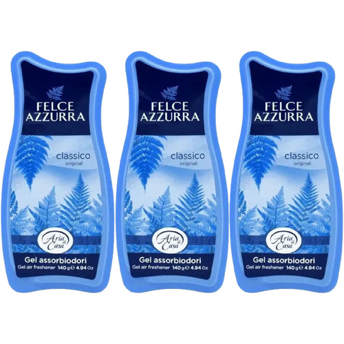 Felce Azzurra Classico Air Freshener Gel 140g Pack of 3 Long Lasting