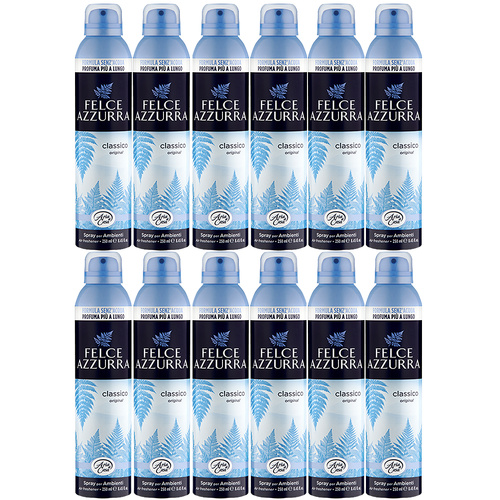 Felce Azzurra Classico Air Freshener Spray 250ml Pack of 12 Long Lasting