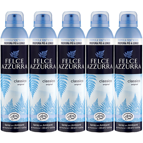 Felce Azzurra Classico Air Freshener Spray 250ml Pack Of 5