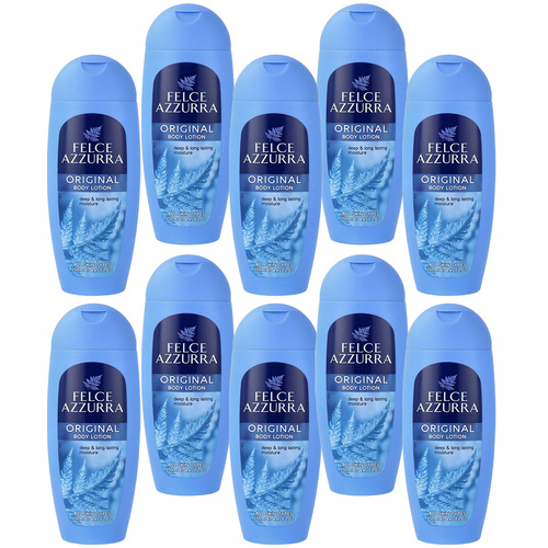 Felce Azzurra Classico Body Lotion 250ml Pack of 10 Hydrating Vitamin E