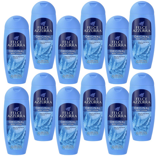 Felce Azzurra Classico Body Lotion 12 x 250ml Moisturising Skin Lotion