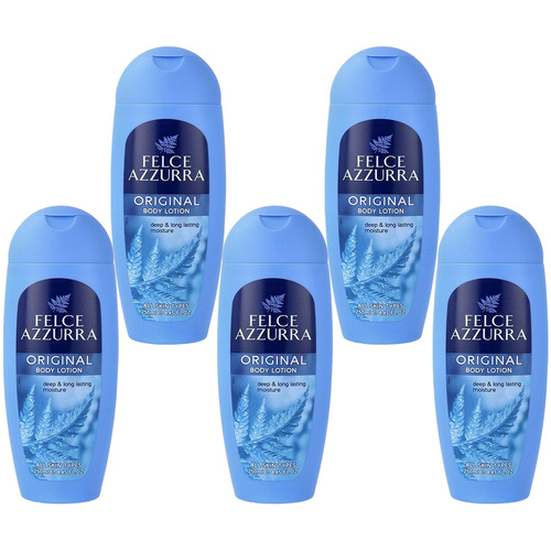 Felce Azzurra Classico Body Lotion 5 x 250ml Deep Hydration Fragrance
