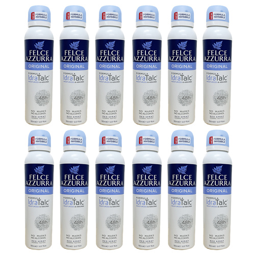 Felce Azzurra Original Classico Deodorant Spray No Alcohol 150ml Pack of 12
