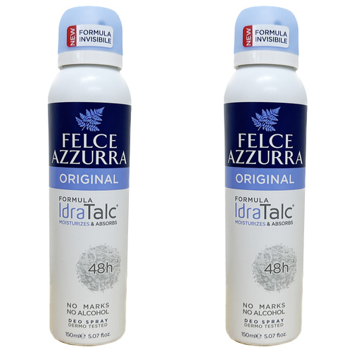Felce Azzurra Original Classico No Alcohol Deodorant Spray Pack of 2 150ml