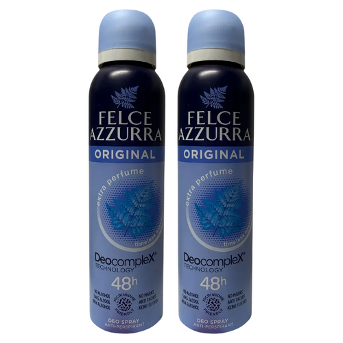 Felce Azzurra Original Classico No Alcohol Deodorant Spray Pack of 2 150ml