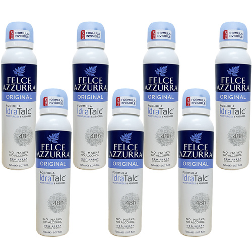 Felce Azzurra Original Classico No Alcohol Deodorant Spray 150ml Pack of 7
