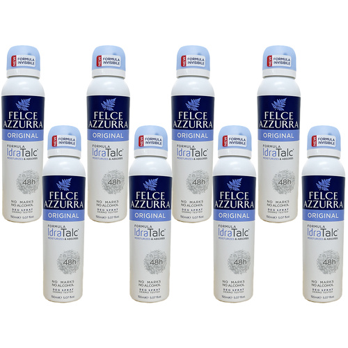 Felce Azzurra Original Classico No Alcohol Deodorant Spray 150ml Pack of 8