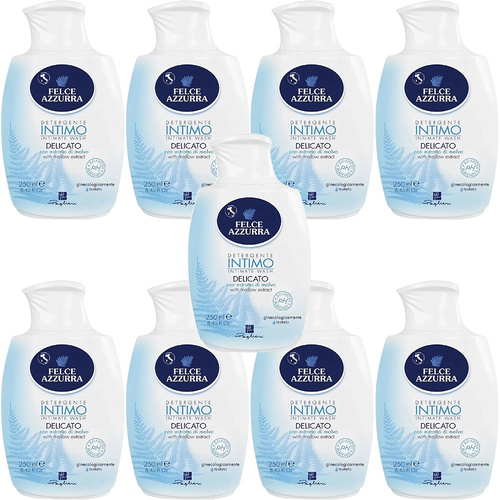 Felce Azzurra Intimate Wash 9 Pack 250ml pH5 Calendula Gynecologically Tested