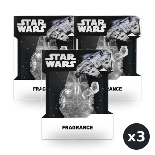 Star Wars Millennium Falcon Fragrance Eau De Toilette EDT 70ml Pack of 3