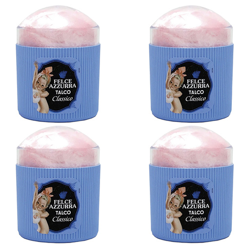 Felce Azzurra Classico Dusting Powder Puff 4 Pack 250g Each