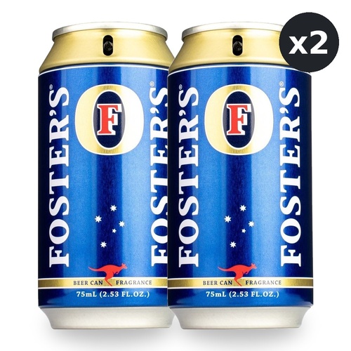 Fosters Beer Can Fragrance Eau De Toilette EDT 75ml Spray Pack of 2