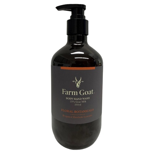 Farm Goat Body Hand Wash Floral Botanicals 500ml Goat Milk Cleanser