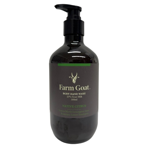 Farm Goat Body Hand Wash Native Citrus 500ml Goat Milk Natural Wash