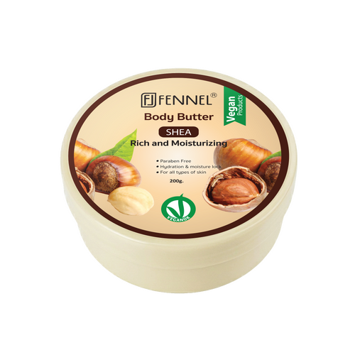 Fennel Shea Body Butter 200g Vegan Moisturising Hydrating Skin Cream