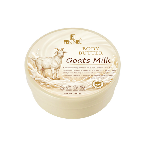 Fennel Goats Milk Body Butter 200g Moisturising Hydrating Skin Cream