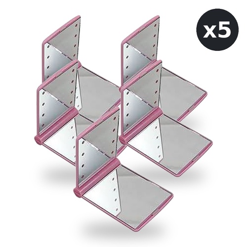Flo LED Compact Mirror Pink Pack of 5