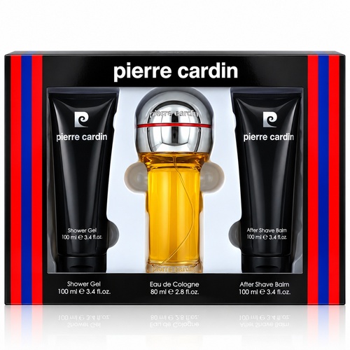 Pierre Cardin 3 Piece Set - Eau De Cologne EDC Spray 80ml + 100ml Shower Gel + 100ml Aftershave Balm