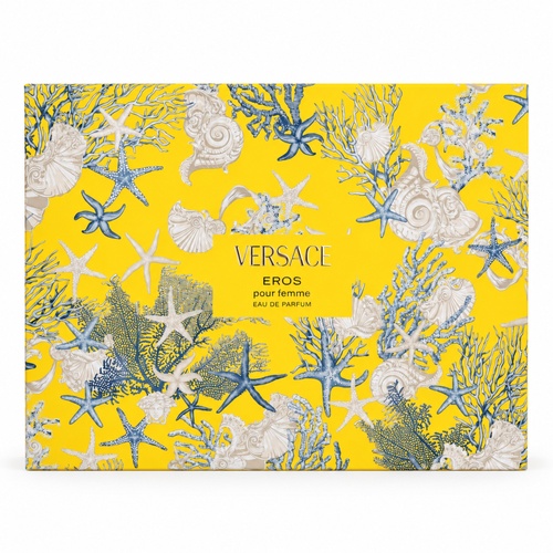 Versace Eros Pour Femme - Eau De Parfum EDP Spray 100ml + 100ml Body Lotion + 100ml Shower Gel + 5ml
