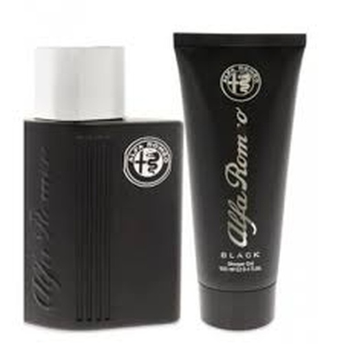 Alfa Romeo Black 2 Piece Set - Eau De Toilette EDT 125ml Spray + Shower Gel 90ml