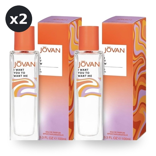 Jovan Genderless I Want You to Want Me 100ml Pack of 2